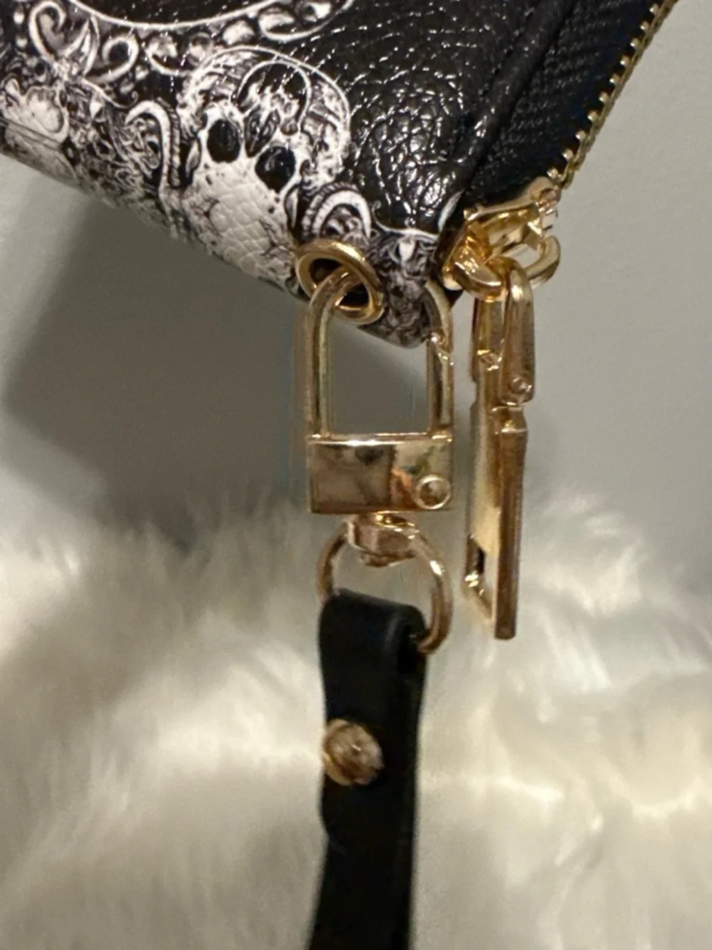 Dracula Long Black Wallet Clutch